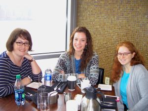 My rheum-mates Angela Lundberg (Inflamed: Living with Rheumatoid Arthritis), Britt Johnson Hurt Blogger), and Leslie Rott (Getting Closer to Myself) joined me in the Vu Cafe this afternoon! Laughter ensued.